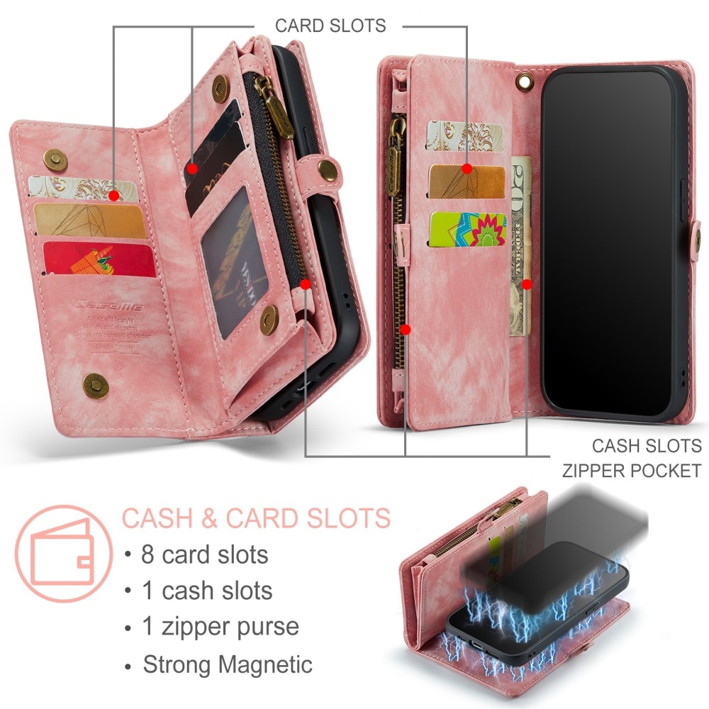 Cartera Multi-Slot iPhone 15 Pro Max rosado