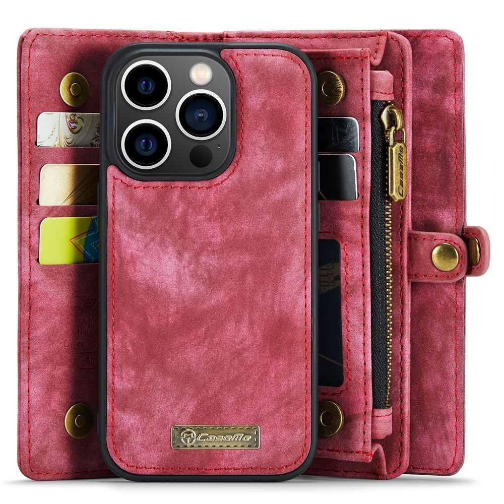 Cartera Multi-Slot iPhone 15 Pro rojo