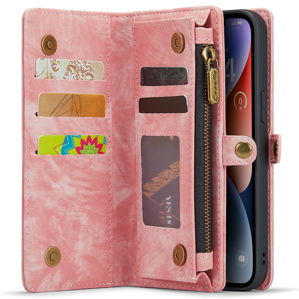 Cartera Multi-Slot iPhone 15 Pro rosado