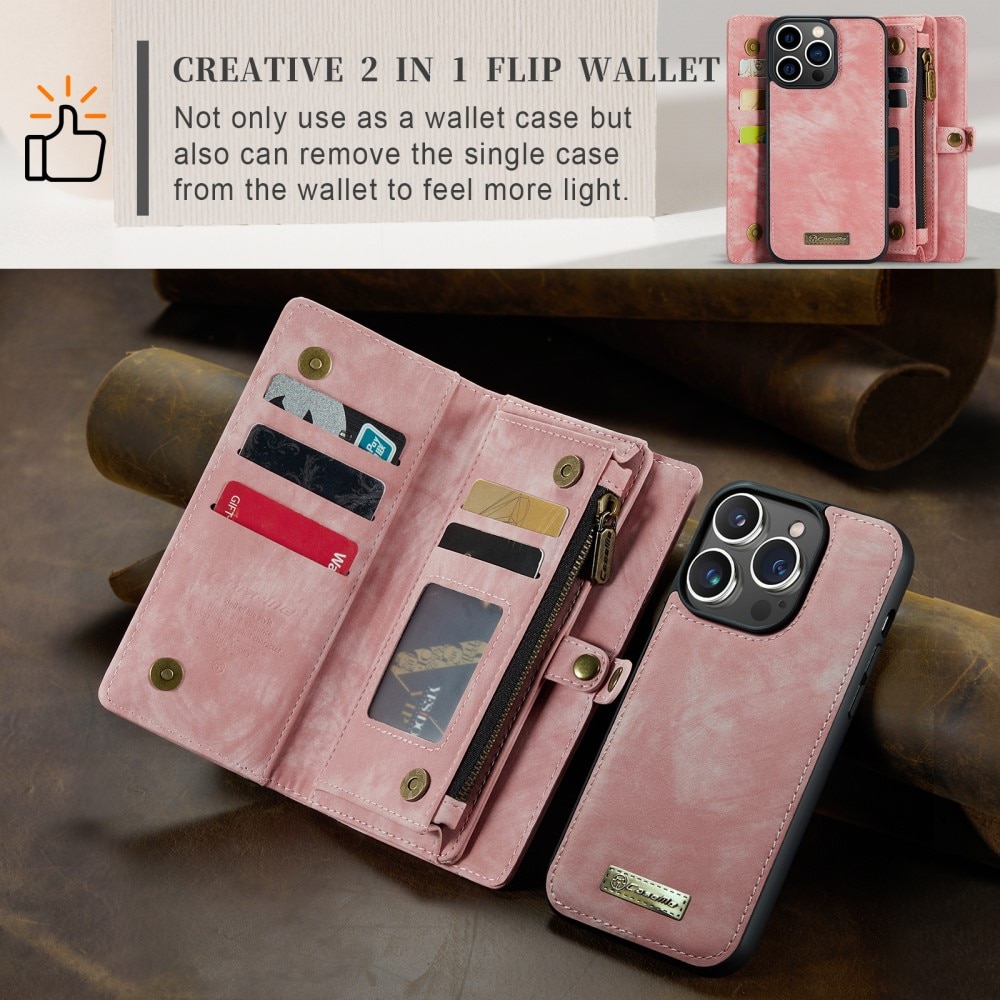 Cartera Multi-Slot iPhone 15 Pro rosado