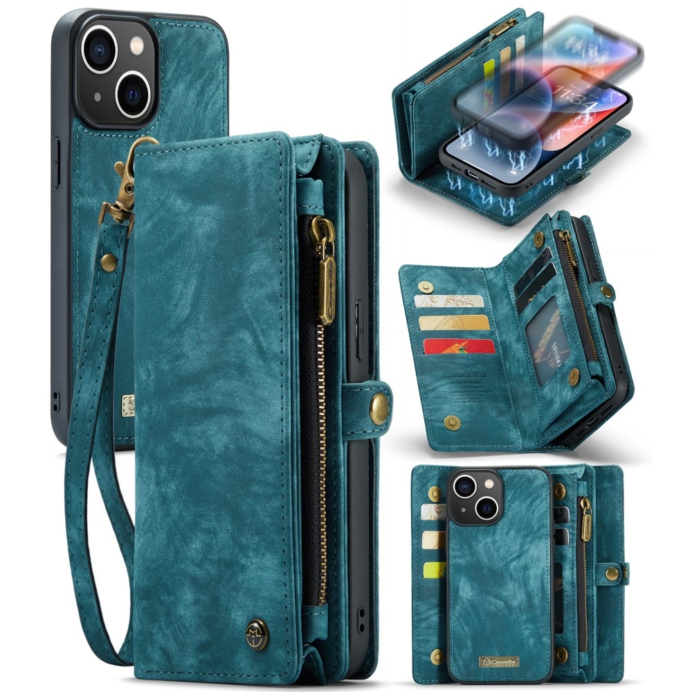 Cartera Multi-Slot iPhone 15 azul