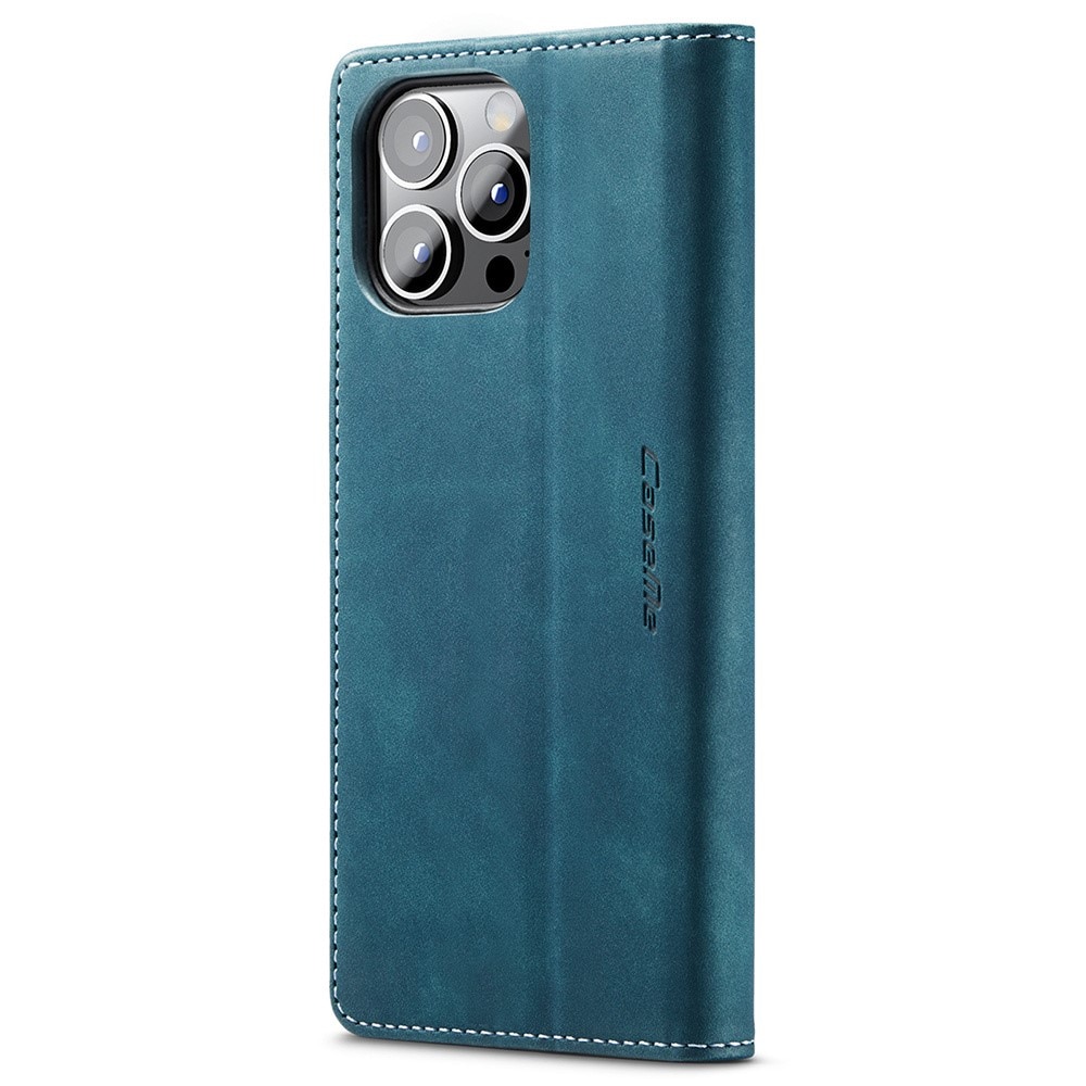 Funda delgada con solapa iPhone 15 Pro Azul