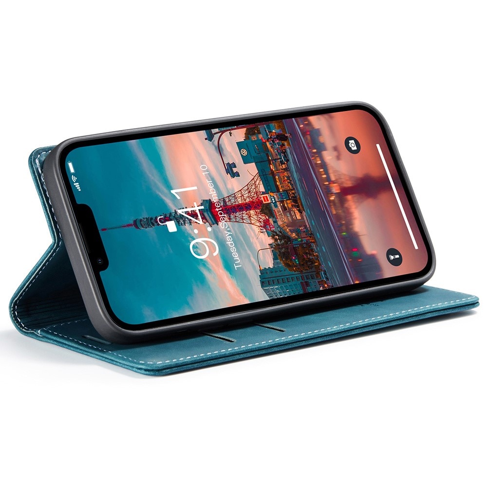 Funda delgada con solapa iPhone 16 Pro Azul