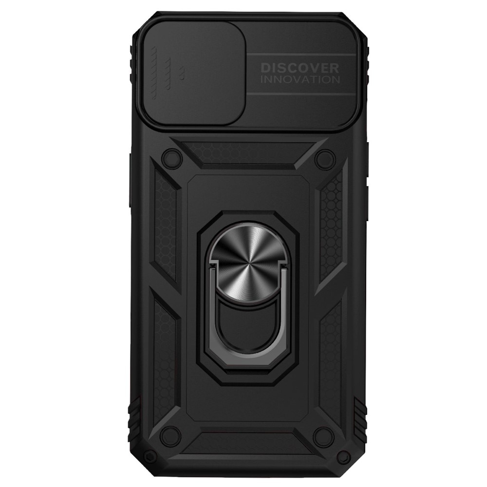 Funda híbrida Ring y Protector Cámara iPhone 15 Negro