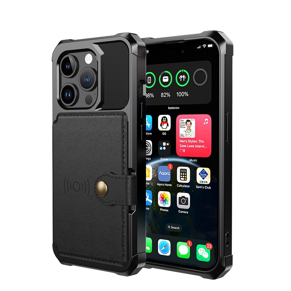 Funda con tarjetero Tough Multi-slot iPhone 15 Pro negro