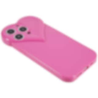 Funda TPU Corazón iPhone 15 Pro rosado - Comprar online