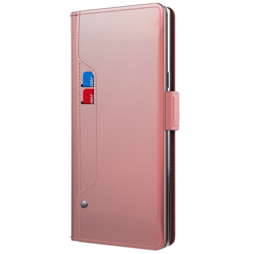 Funda con solapa Espejo iPhone 15 Pro Pink Gold