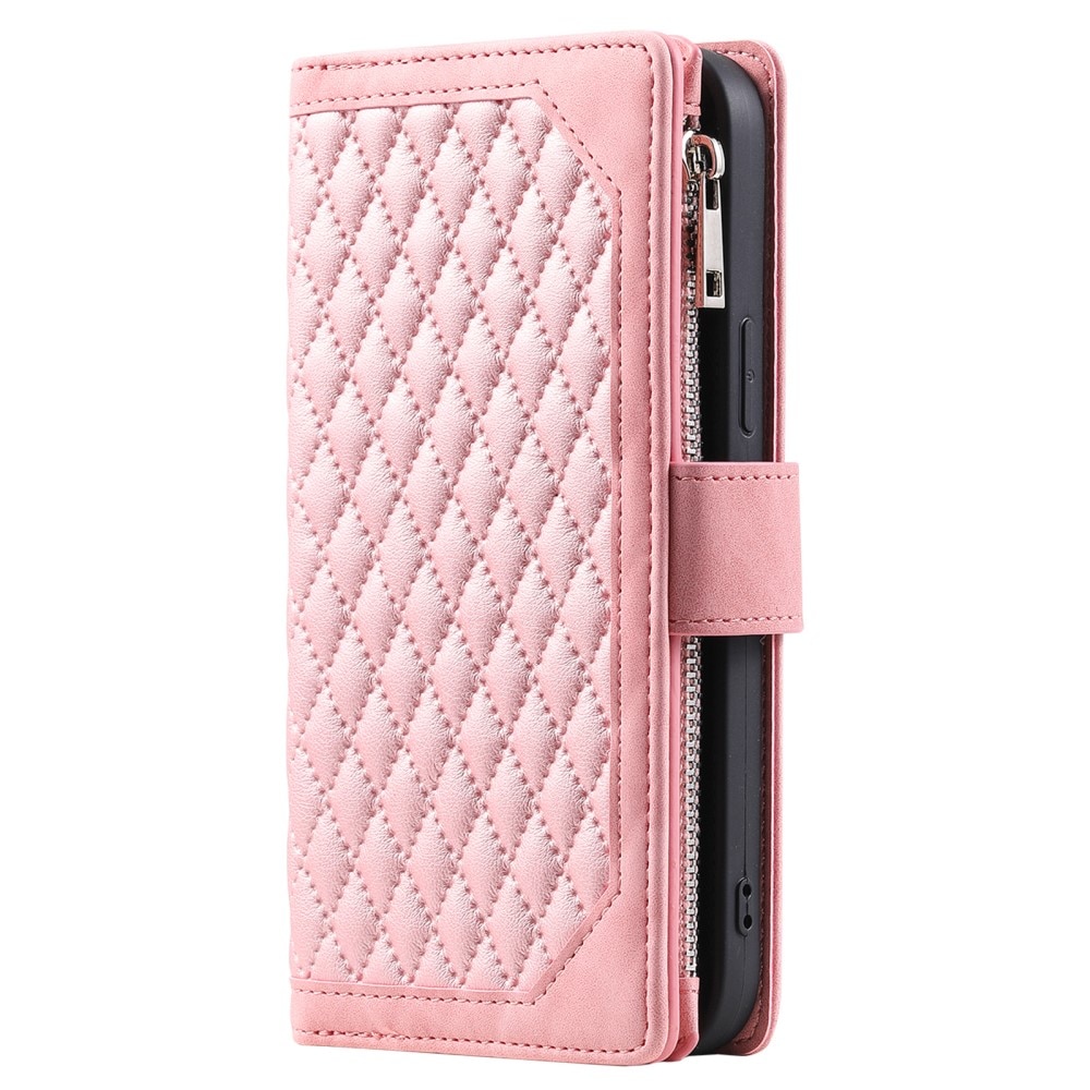 Funda acolchada tipo billetera Samsung Galaxy S24 Rosa