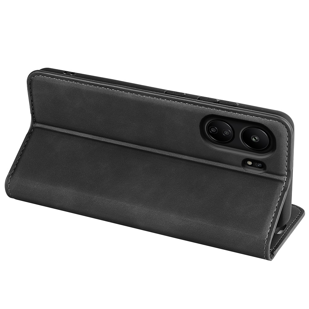 Funda delgada cartera Xiaomi Redmi 13C negro