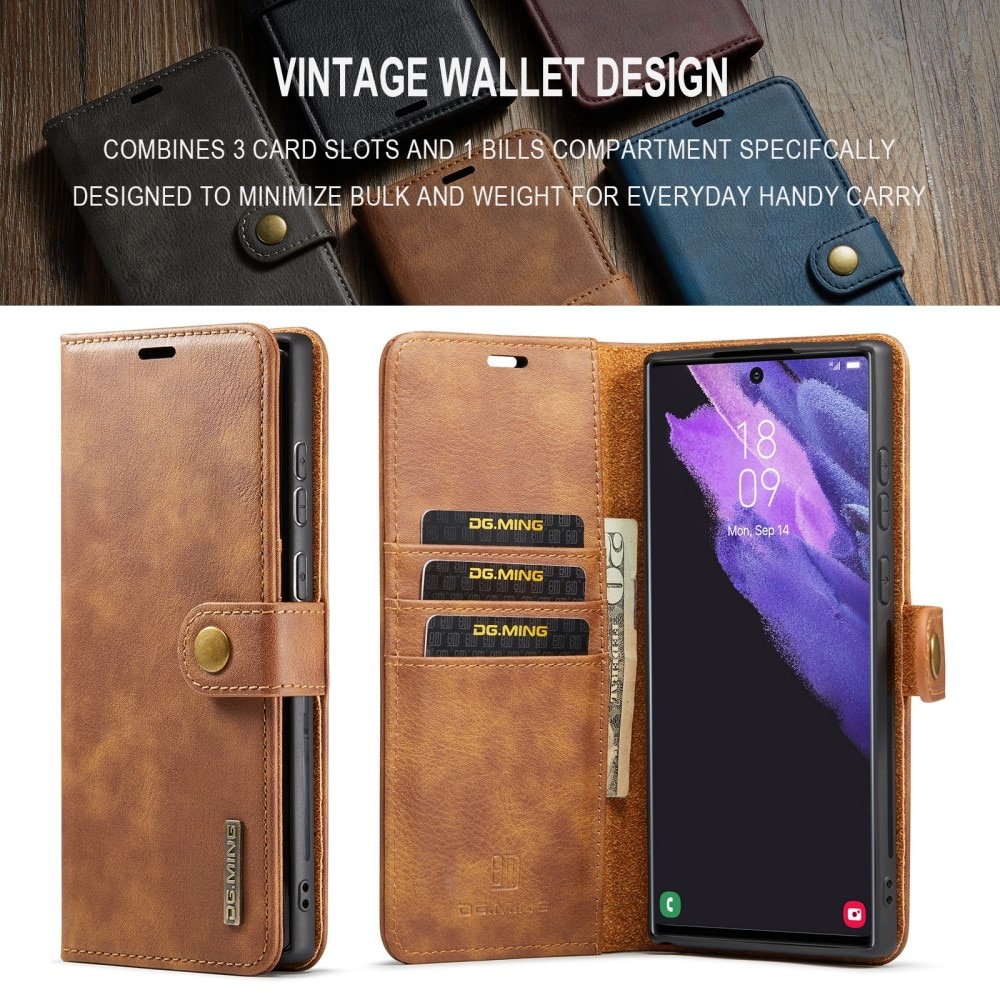 Cartera Magnet Wallet Samsung Galaxy S24 Ultra Cognac