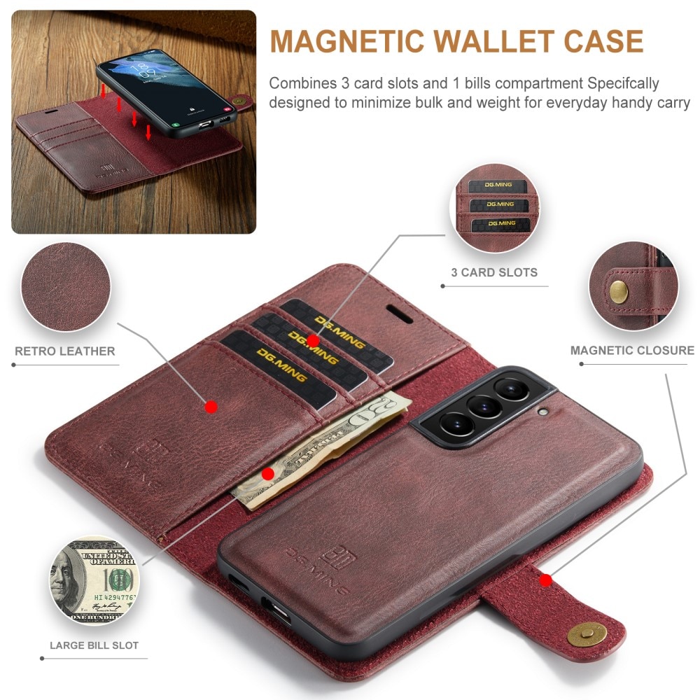 Cartera Magnet Wallet Samsung Galaxy S24 Plus Red