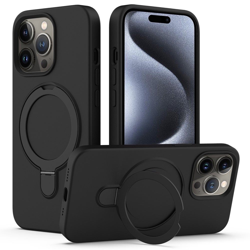 Funda Kickstand con Protector Cámara iPhone 15 Pro Max negro - Comprar  online