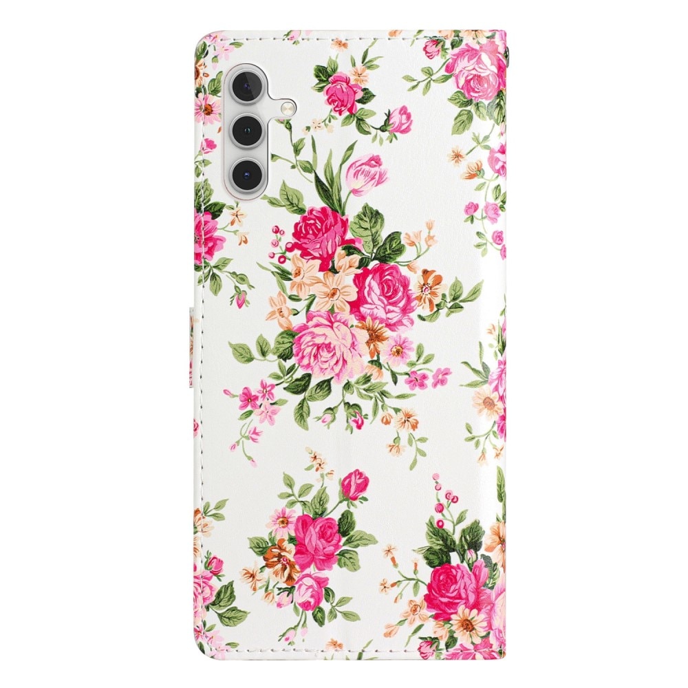 Funda cartera Samsung Galaxy A55 Flores rosadas