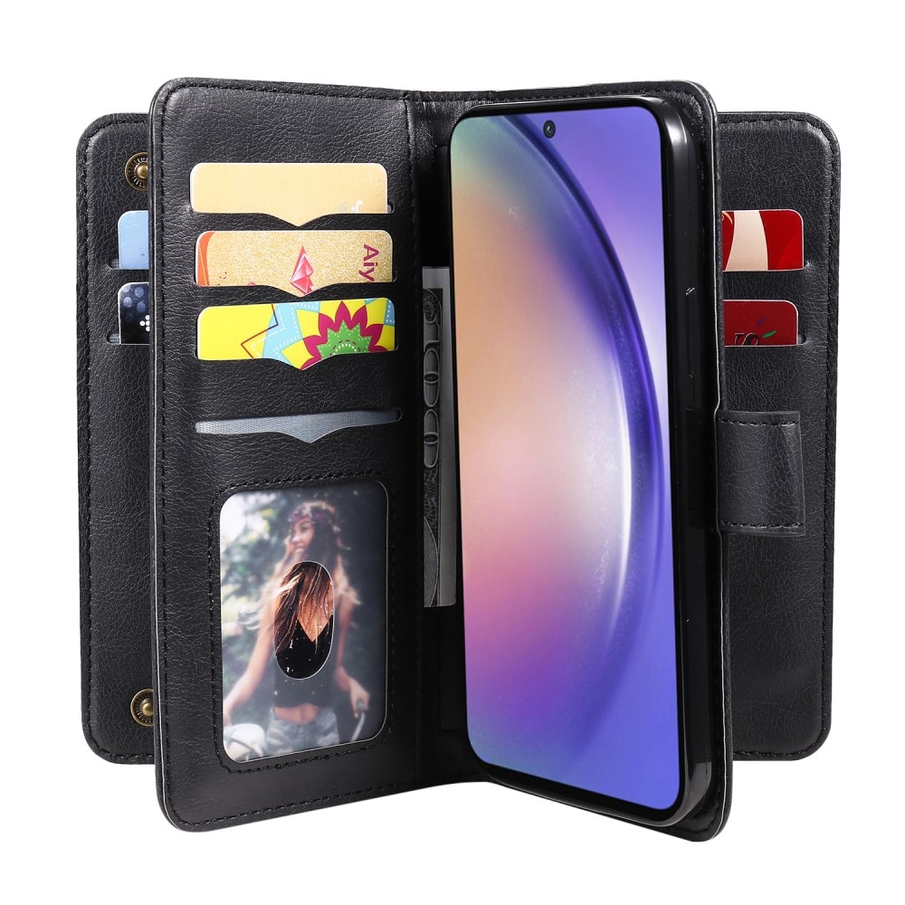 Funda cartera Multi-slot Samsung Galaxy A55, negro