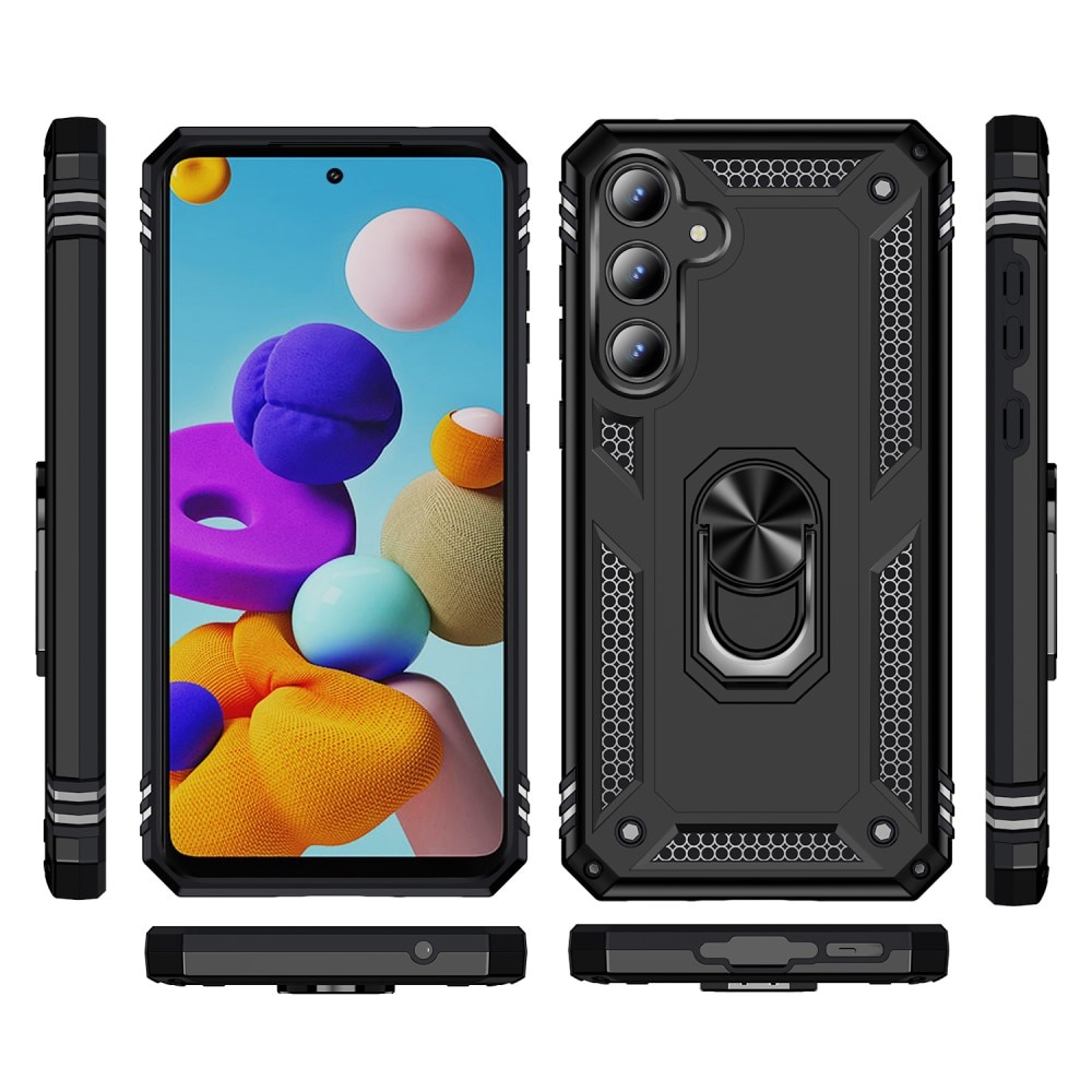 Funda híbrida Tech Ring Samsung Galaxy A55 negro