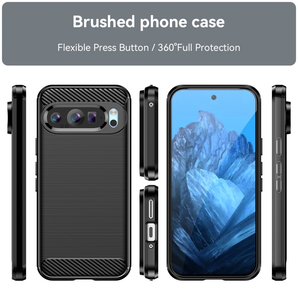 Funda TPU Brushed Google Pixel 9 Pro Black