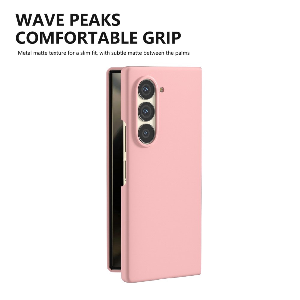 Funda rígida engomada Samsung Galaxy Z Fold 6 rosado