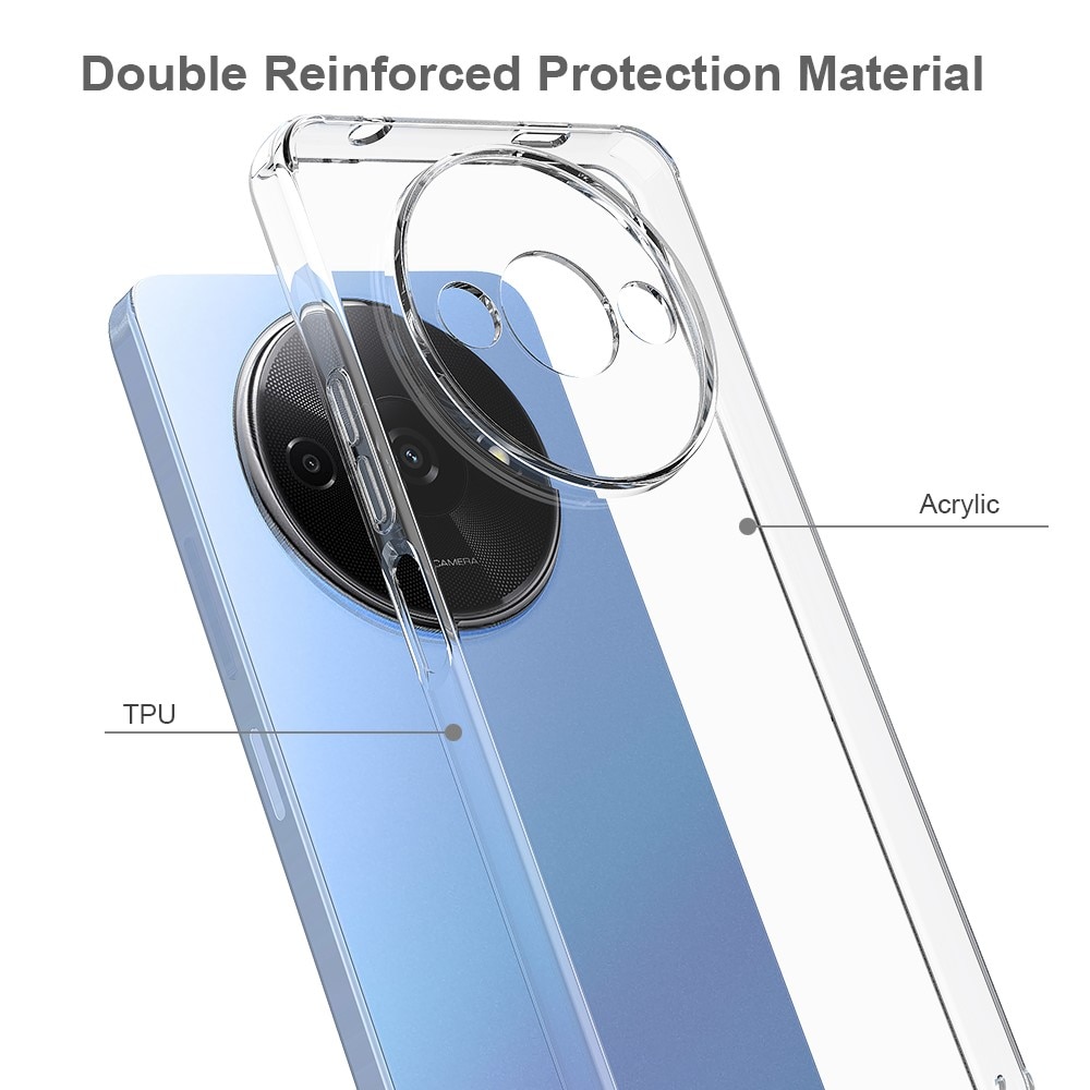 Funda híbrida para Xiaomi Redmi A3 transparente