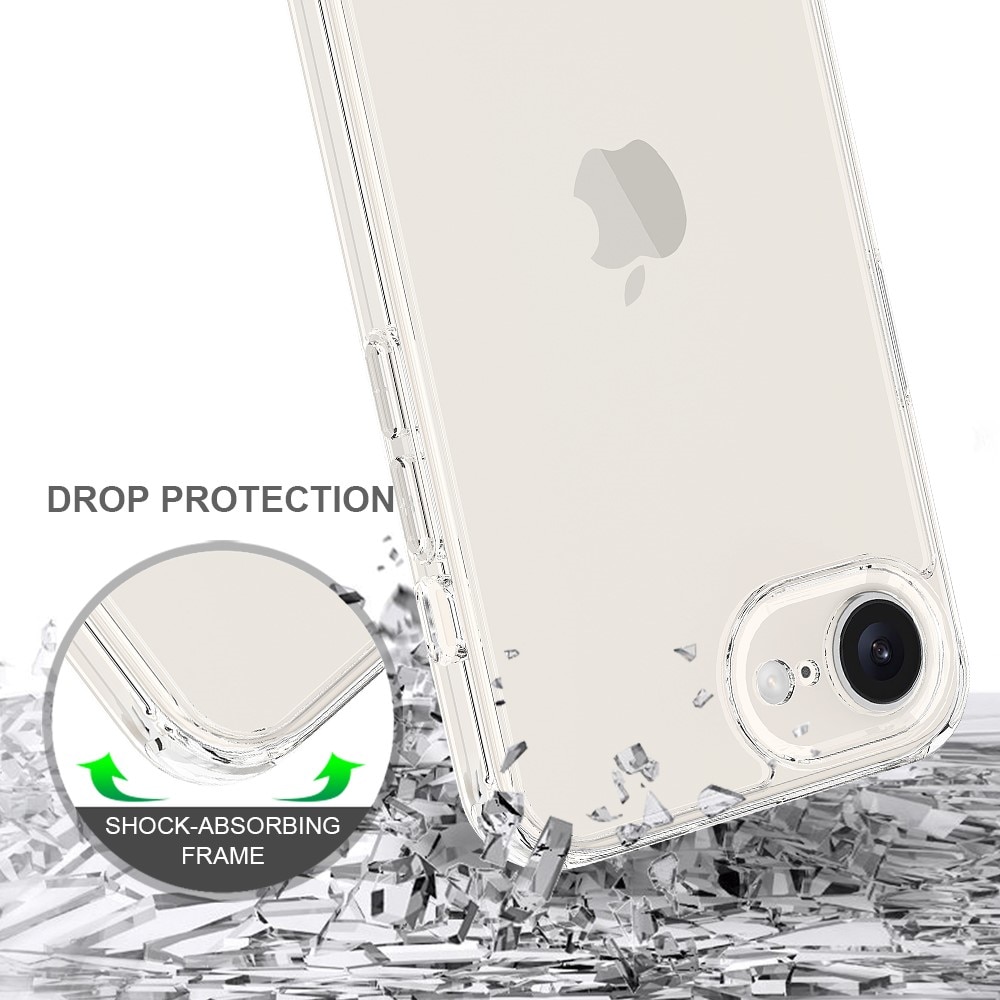 Funda híbrida para iPhone SE (2024) transparente