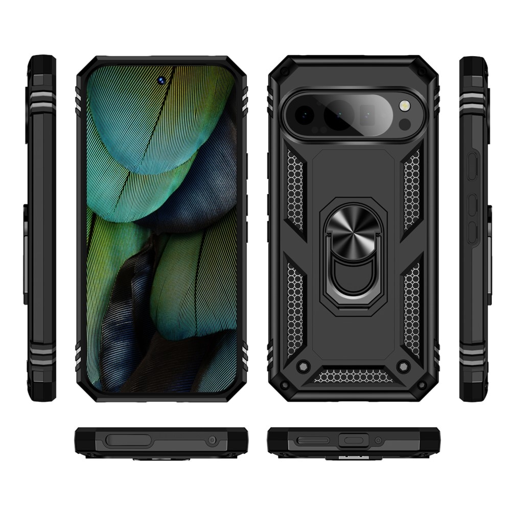 Funda híbrida Tech Ring Google Pixel 9 Pro negro