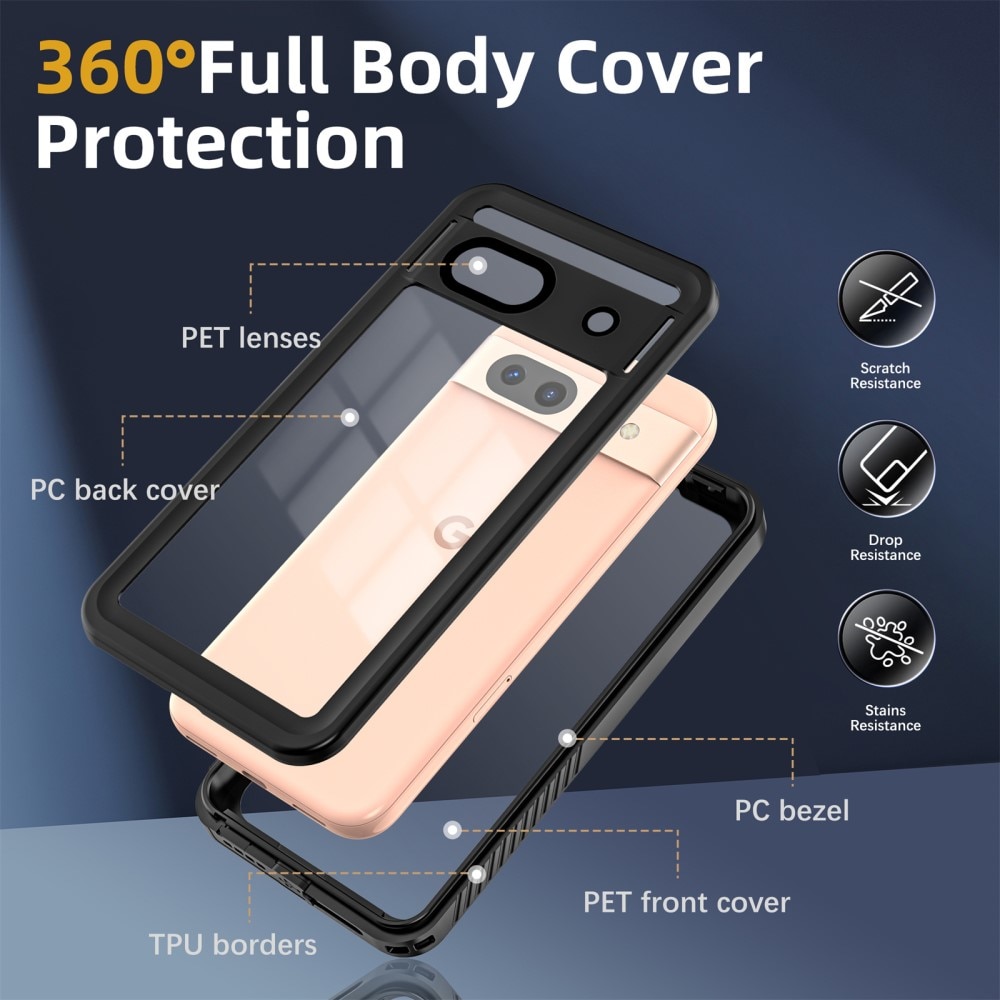 Funda Híbrida Impermeable Google Pixel 8a transparente