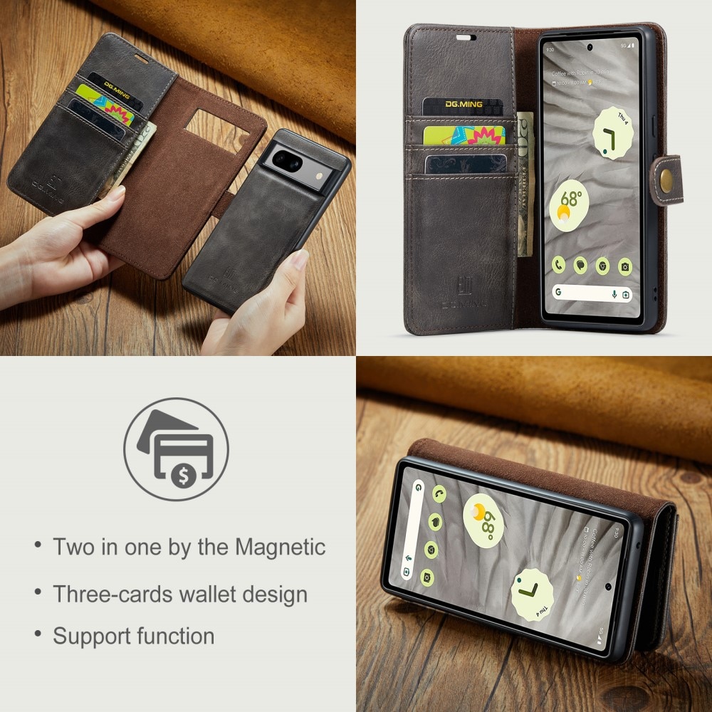 Cartera Magnet Wallet Google Pixel 9 Pro XL Brown