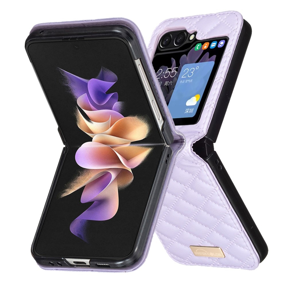 Funda acolchado Samsung Galaxy Z Flip 6 violeta