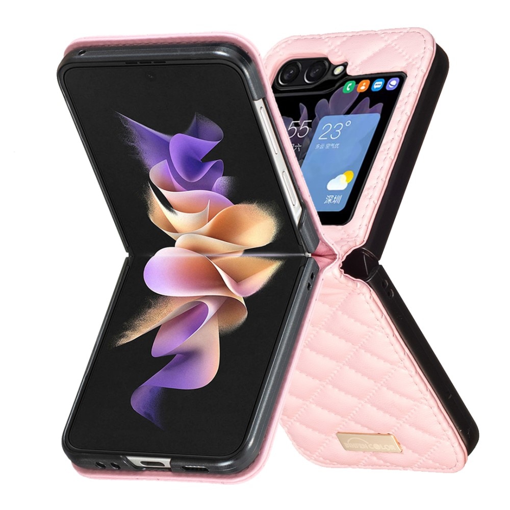 Funda acolchado Samsung Galaxy Z Flip 6 rosado