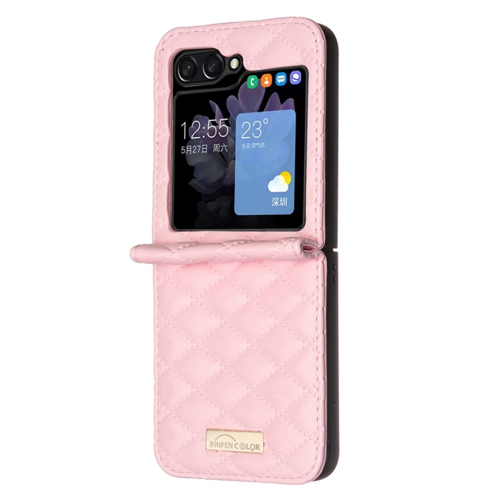 Funda acolchado Samsung Galaxy Z Flip 6 rosado