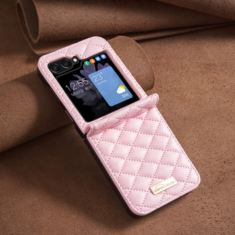 Funda acolchado Samsung Galaxy Z Flip 6 rosado