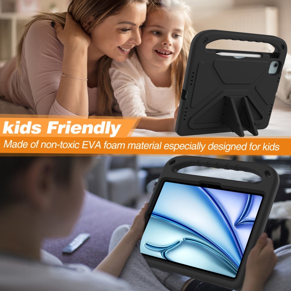 Funda EVA con asa para niños para iPad Pro 11 5th Gen (2024) negro