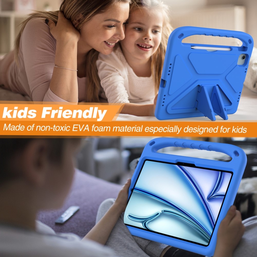 Funda EVA con asa para niños para iPad Air 11 6th Gen (2024) azul