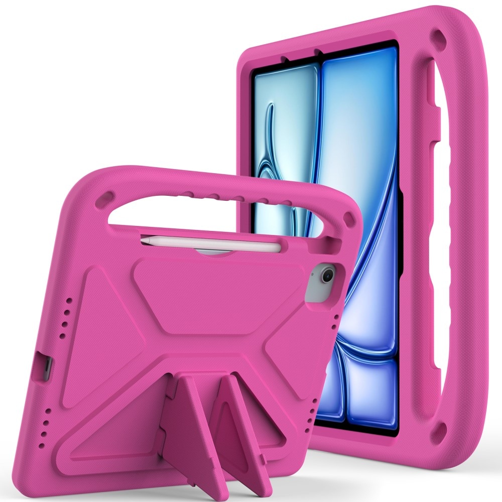 Funda EVA con asa para niños para iPad Pro 11 5th Gen (2024) rosado