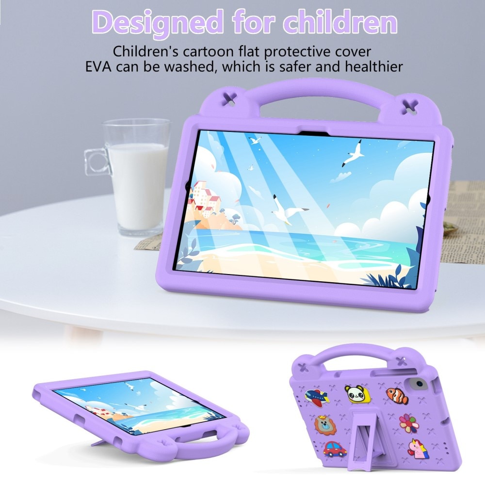 Kickstand Funda a prueba de golpes para niños Samsung Galaxy Tab A8 10.5, violeta