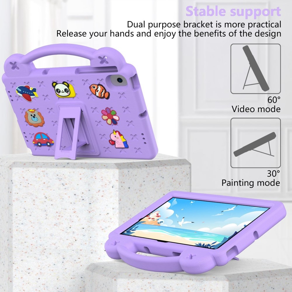 Kickstand Funda a prueba de golpes para niños Samsung Galaxy Tab A8 10.5, violeta