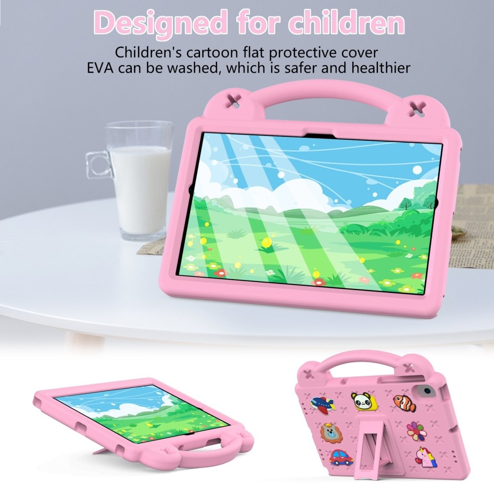 Kickstand Funda a prueba de golpes para niños Samsung Galaxy Tab A8 10.5, rosado