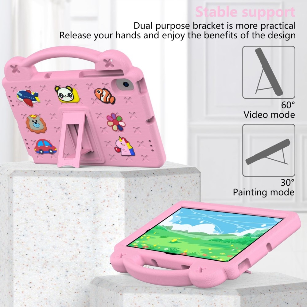 Kickstand Funda a prueba de golpes para niños Samsung Galaxy Tab A8 10.5, rosado