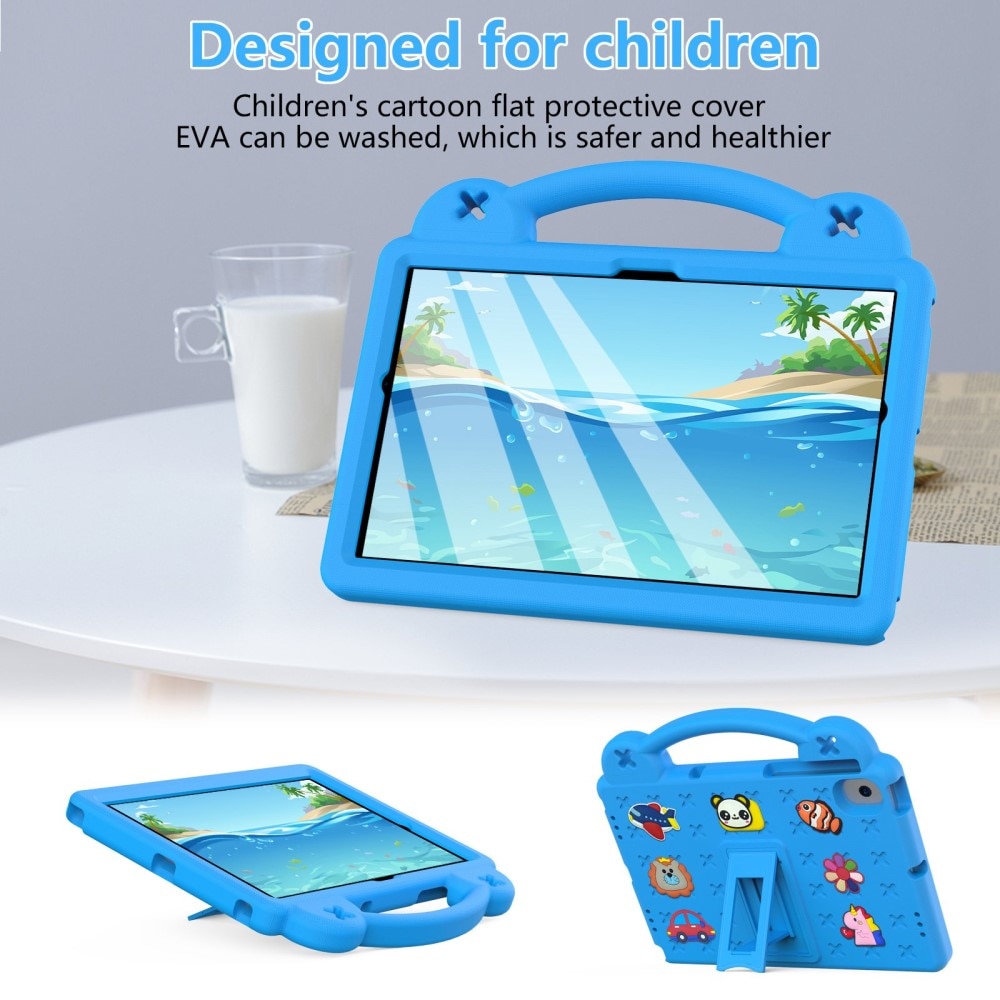 Kickstand Funda a prueba de golpes para niños Samsung Galaxy Tab A8 10.5, azul