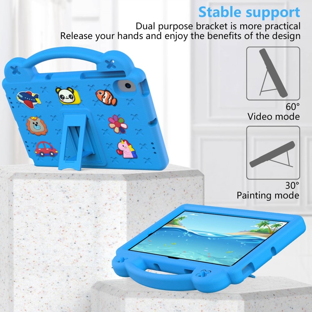 Kickstand Funda a prueba de golpes para niños Samsung Galaxy Tab A8 10.5, azul