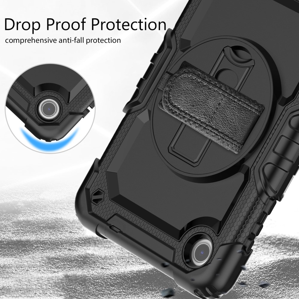 Full Protection Funda híbrida a prueba de golpes Correa el hombro Lenovo Tab M8 (4th Gen) negro