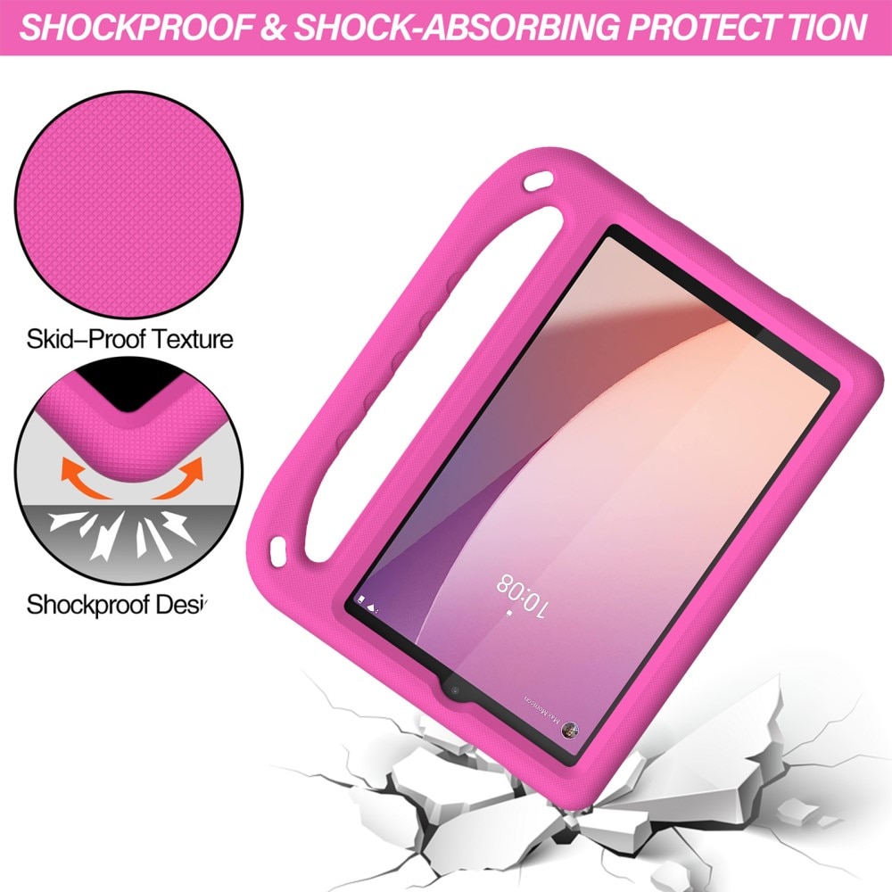 Funda EVA con asa para niños para Lenovo Tab M8 (4th Gen) rosado