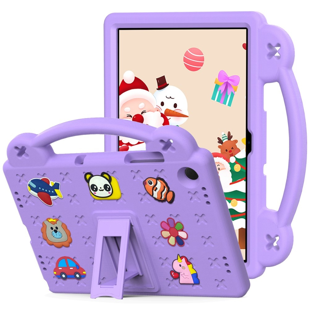 Kickstand Funda a prueba de golpes para niños Samsung Galaxy Tab A9 Plus, violeta