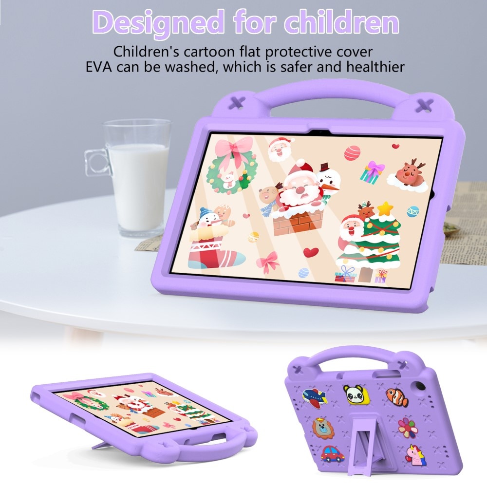 Kickstand Funda a prueba de golpes para niños Samsung Galaxy Tab A9 Plus, violeta