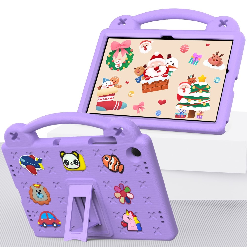 Kickstand Funda a prueba de golpes para niños Samsung Galaxy Tab A9 Plus, violeta