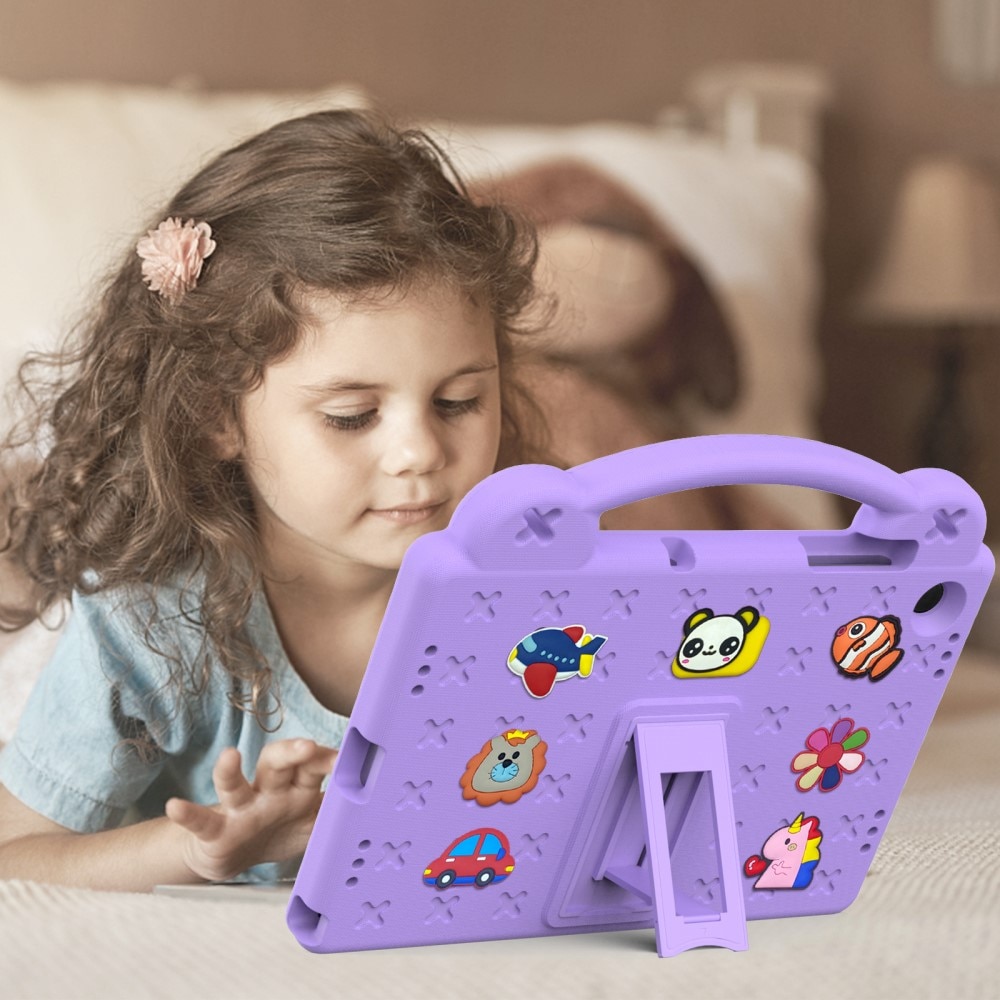 Kickstand Funda a prueba de golpes para niños Samsung Galaxy Tab A9 Plus, violeta