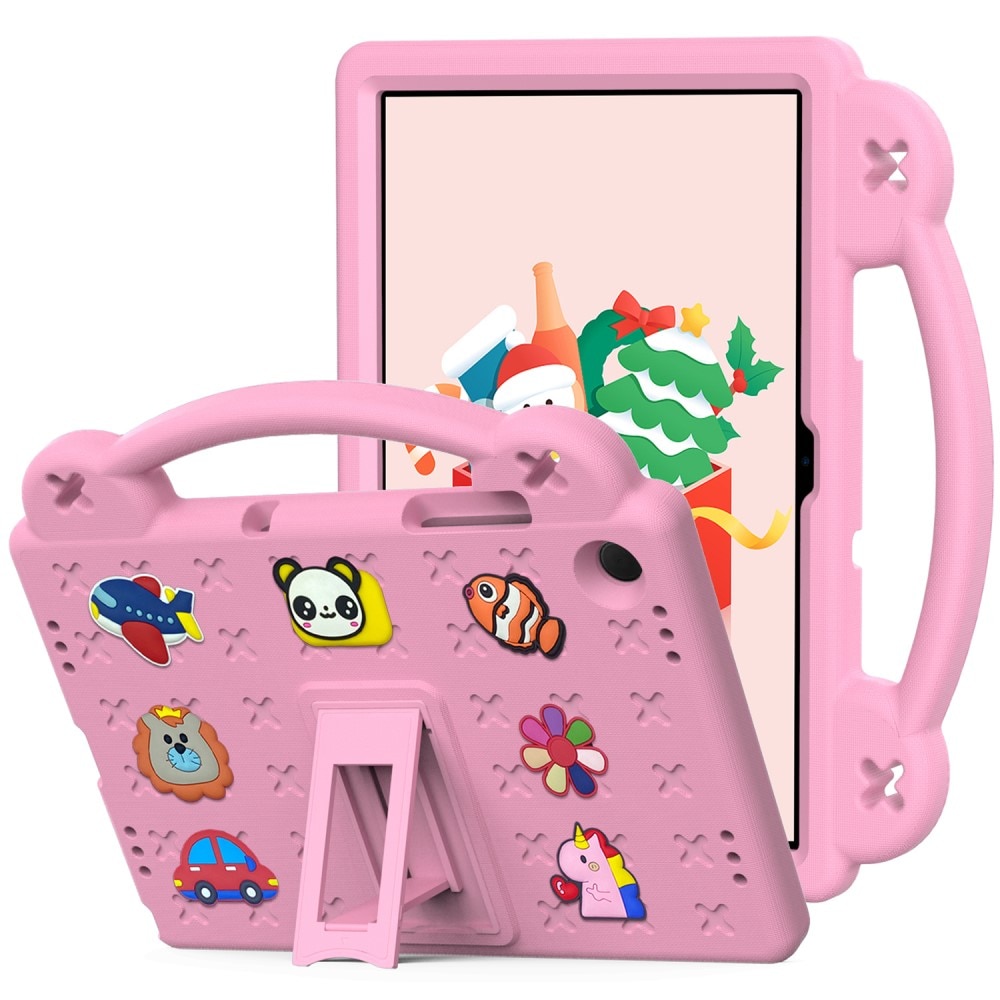Kickstand Funda a prueba de golpes para niños Samsung Galaxy Tab A9 Plus, rosado
