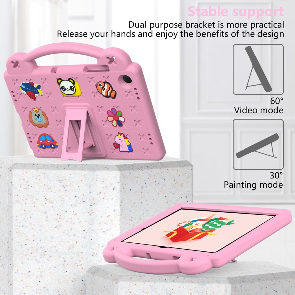 Kickstand Funda a prueba de golpes para niños Samsung Galaxy Tab A9 Plus, rosado