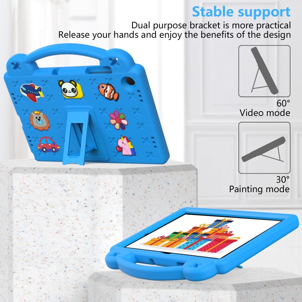 Kickstand Funda a prueba de golpes para niños Samsung Galaxy Tab A9 Plus, azul