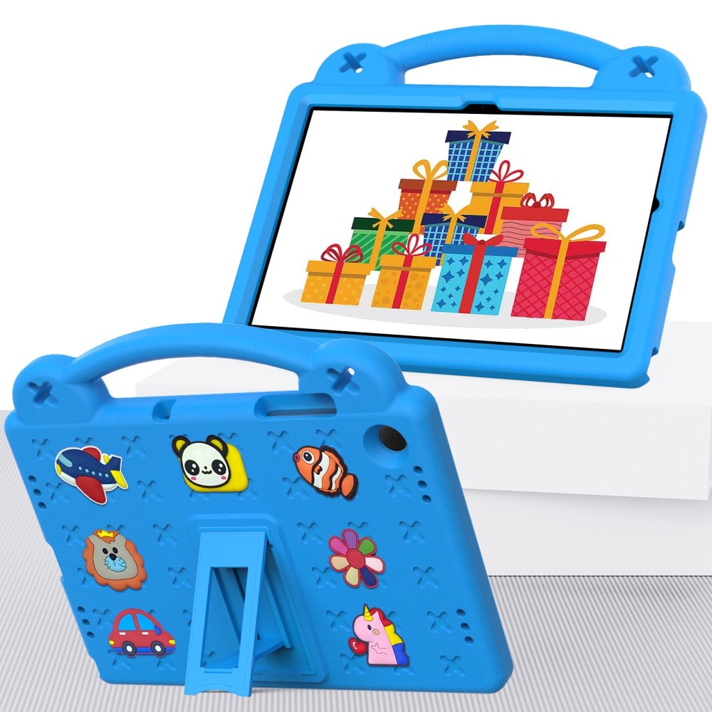 Kickstand Funda a prueba de golpes para niños Samsung Galaxy Tab A9 Plus, azul