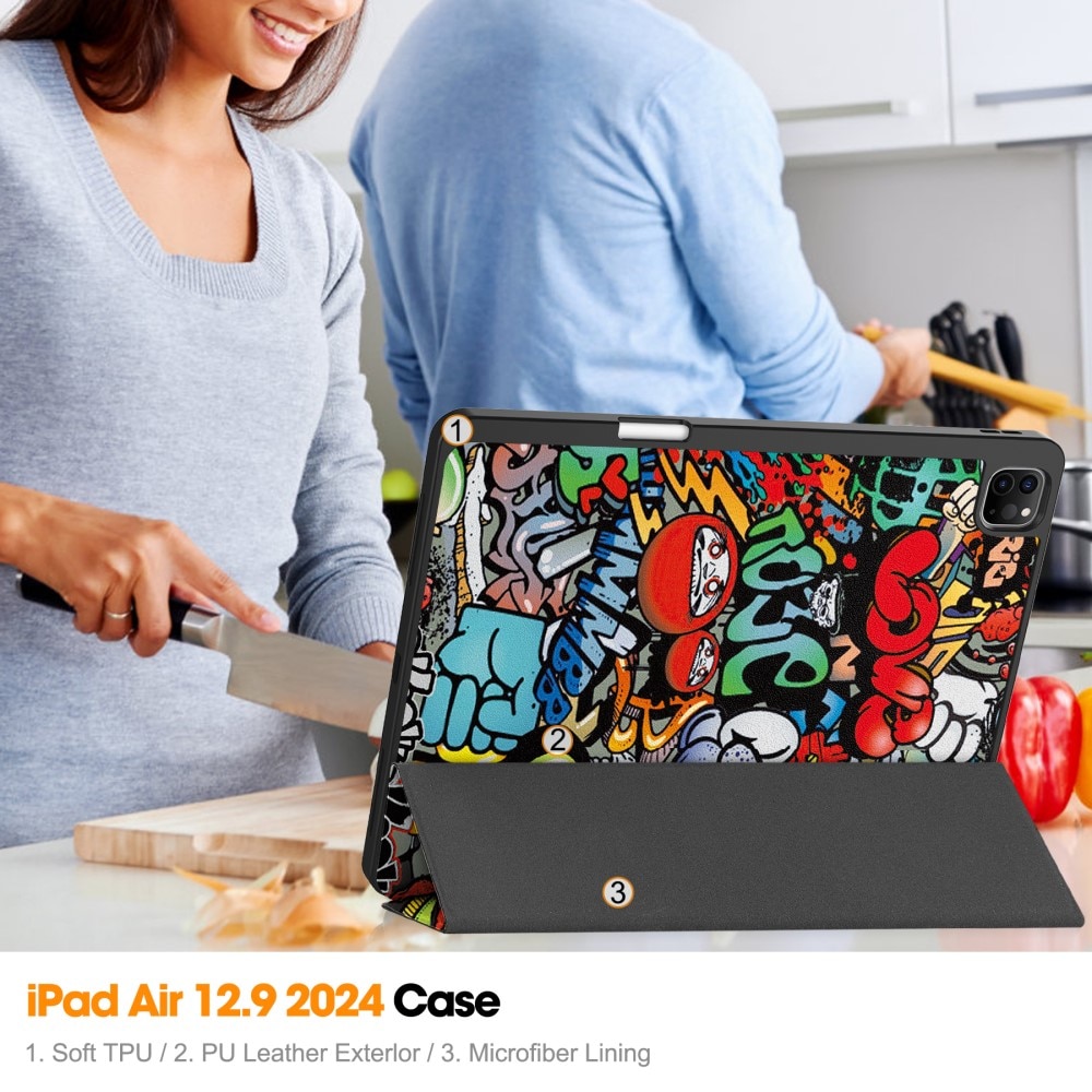 Funda Tri-Fold Apple iPad Air 13 2nd Gen (2025) Pintada